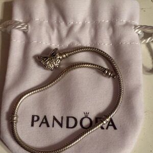 Pandora Silver Bracelet with Butterfly Charm